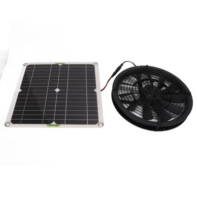 Ventilatore a Pannello Solare 10 pollici di Diametro Ventilatore 100W per Camper Yacht Serre Bagno