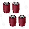 4pcs Five-Pointed Star Logo Car Wheel Tire Valve Caps Air Stem Aluminum Accessories For Jeep Wrangler Sahara Cherokee Ford F150 AMR1