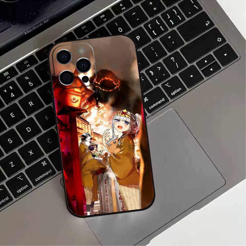 Sleepy Demon C-Castle  Phone Case For iPhone 17,16,15,14,13,12,11 Plus,Pro Max,XS,Soft Silicone Black Cover