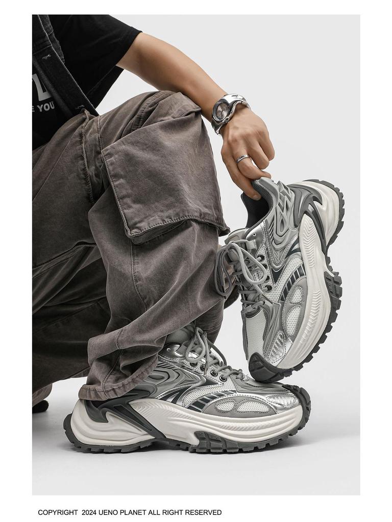 Rattlesnake Men's Height-Increasing Breathable Mesh Sneakers - 2025 Autumn Collection