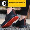Arbeitsschuhe Herren Damen Arbeitsschuhe Turnschuhe Atmungsaktiv Leichte Sicherheitsschuhe mit Stahlkappe Stiefel Herren Stichfeste Unzerstörbare Schuhe