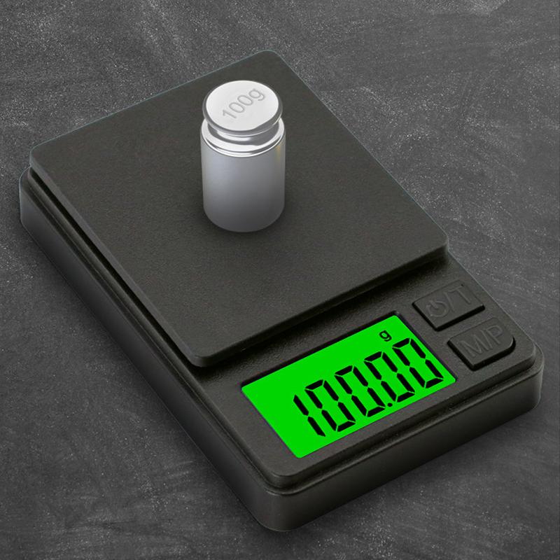 Precision Pocket Scale 1000g 0.1g - Digital Gram, Food, Jewelry, Ounces/Grains Scale with Backlit LCD - Mini Scale for Travel