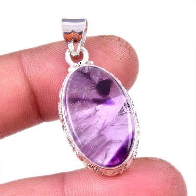 Natural Cacoxenite Gemstone 925 Solid Sterling Silver Jewelry Pendant 1.50" H0G39