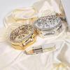 Diamond-Studded Crossbody Mini Tin Box: Fashionable Women's Lipstick & Earphone Bag