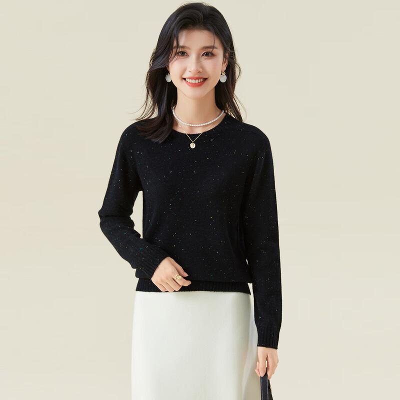 Women's Thick Merino Wool Round Neck Sweater