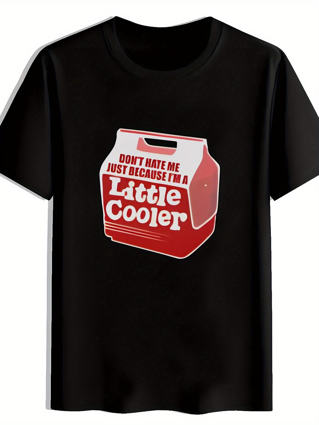 T-shirt Black Short-Sleeve with  Don t Hate Me Just Choose Me  Humorous Print - Casual Crew Neck M