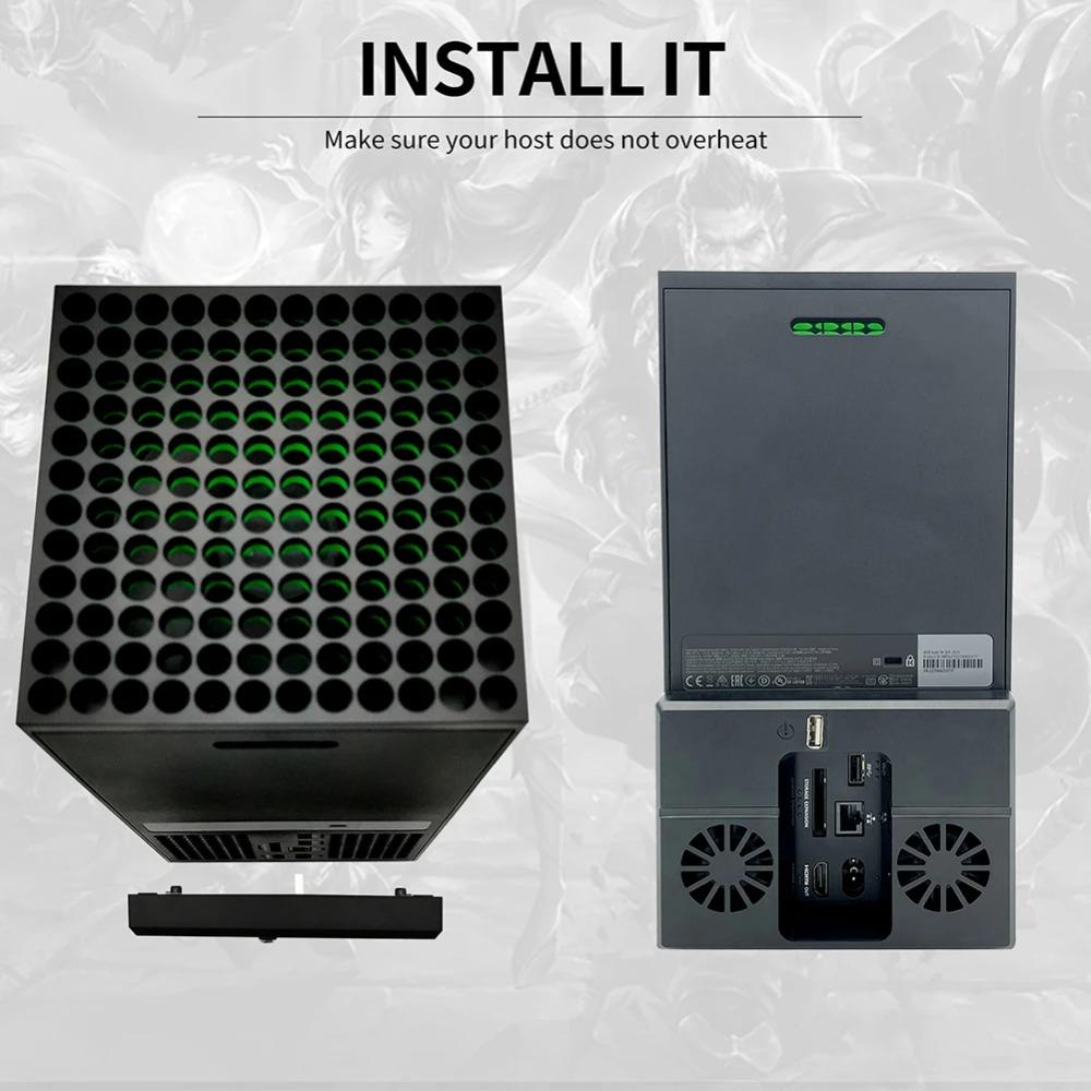 Ventilador de refrigeración para consola alimentado por USB para XBOX Series X Montaje lateral Refrigerador Radiador
