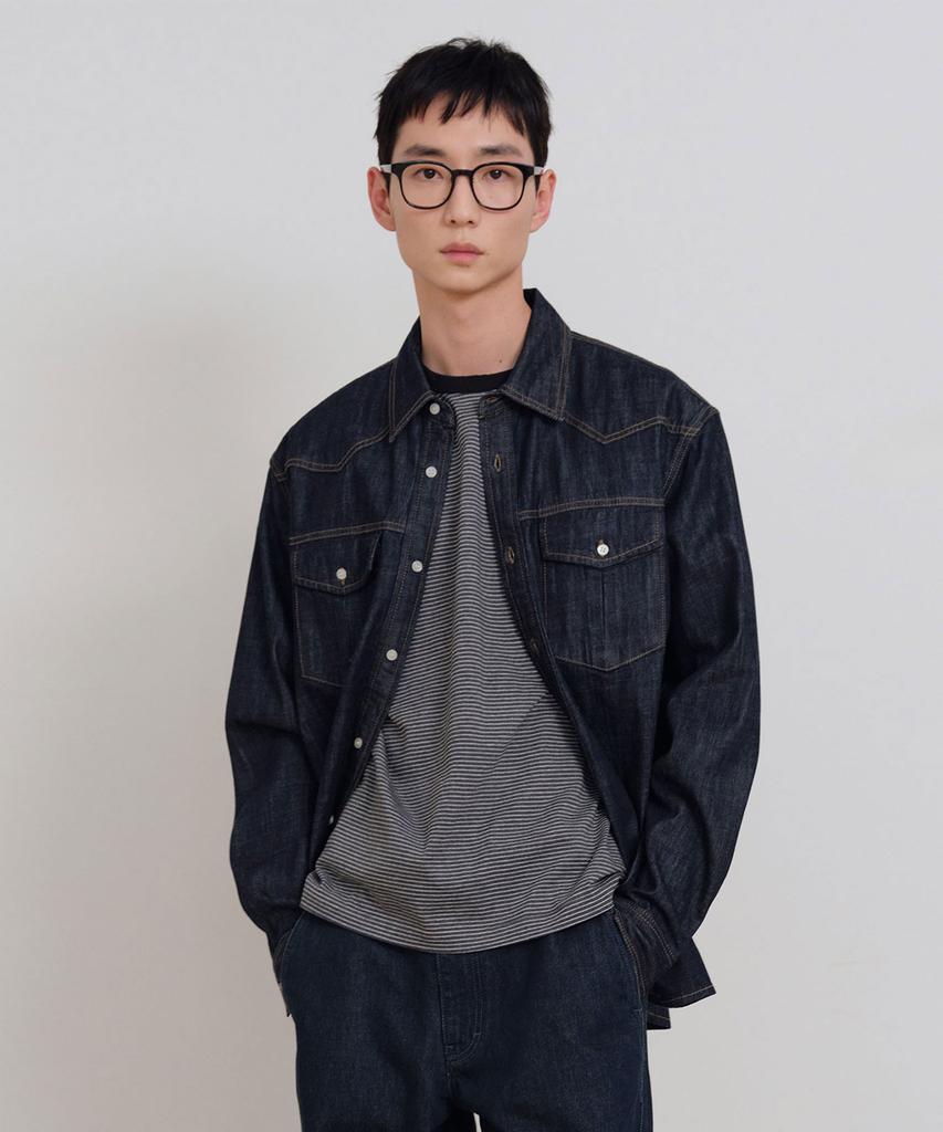 SIECLE Western Denim Shirt (Indigo)