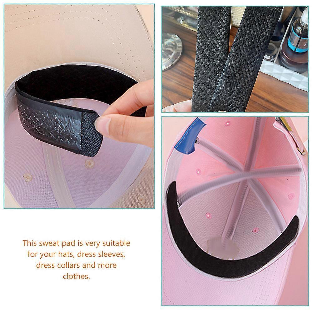 20pcs Absorbent Sweat Pads Hat Sweat Liner Clothing Collar Sweat Absorption Strips
