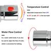 Wall Mounted 1 Set Bathroom Thermostatic Shower Cold & Hot Faucet Brass Mixer Value Dual Handle Temperature Control Bathtub Shower Faucet