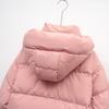 Women's Short Down Jacket - Winter Regular Fit Simple Hooded Compact Style Warm Puffer Coat