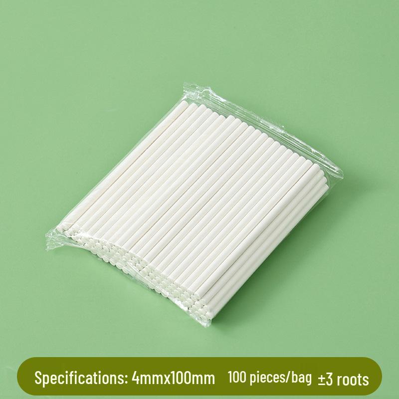 Bâtonnets pour sucettes et gâteaux en papier solide de qualité alimentaire - Lot de 100 pour la pâtisserie DIY et la fabrication de bonbons
