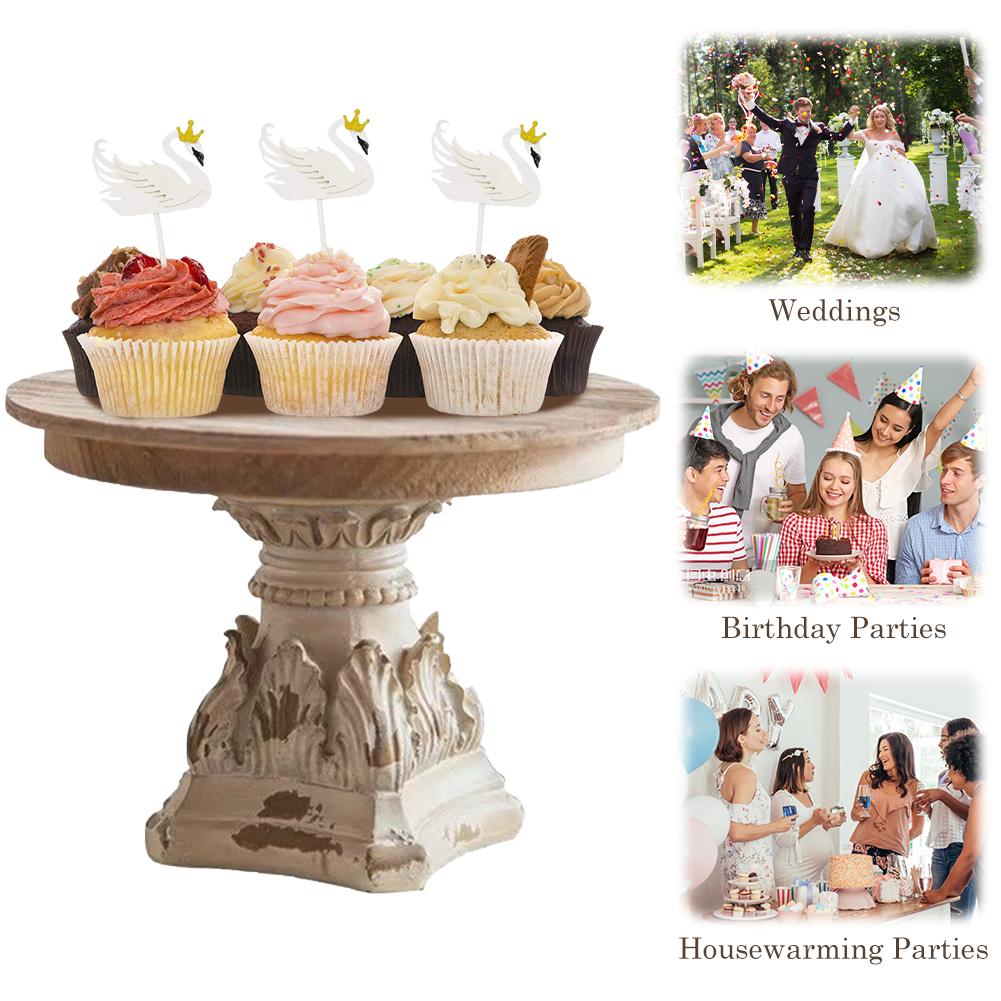 French Elegant Breakfast Tray Multifunction Fruit Tray Vintage Carved Ornament for Wedding Photography Prop Decorations Crafts