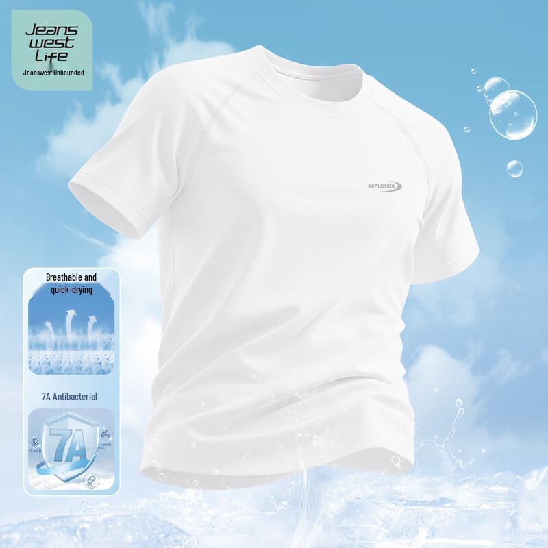 JEANSWEST LIFE Men s Quick Dry Short Sleeve T-Shirt 3XL