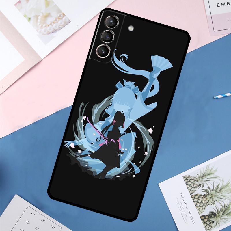 Genshin Impact Game Case For Samsung Galaxy S25 Ultra S21 S22 S24 S23 Ultra S9 S10 Plus S21 FE S25 FE Back Cover