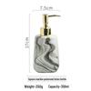 Ceramic Marble Pattern Pump Dispenser Bottle