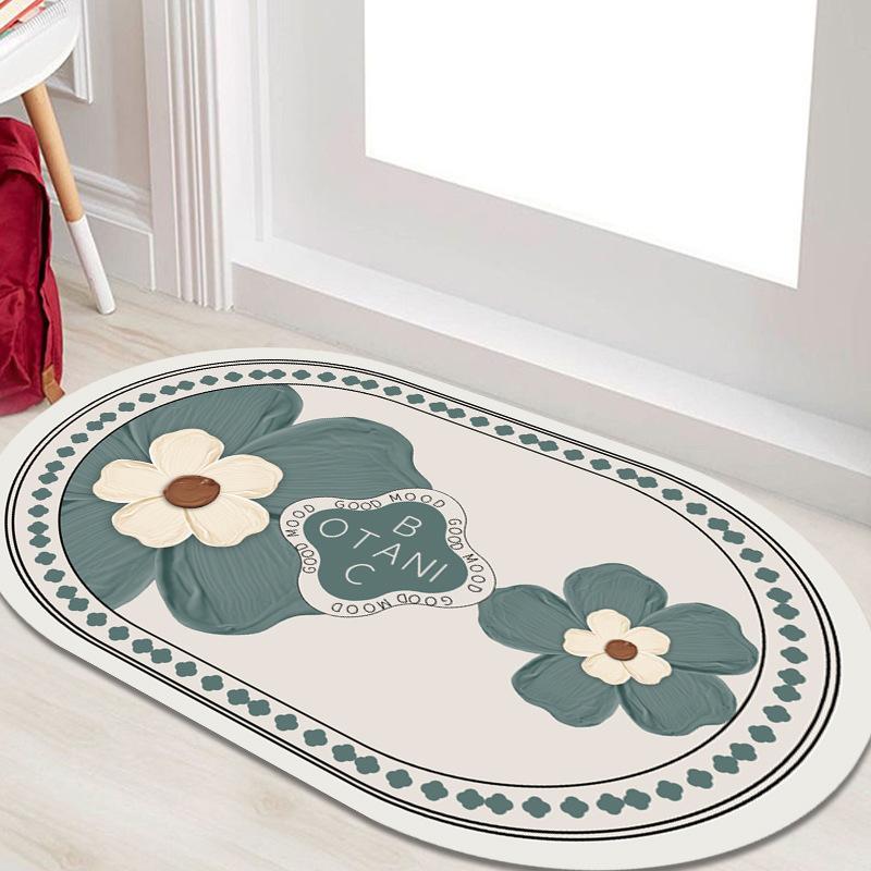 Eingangstürmatte, minimalistischer Stil, Haushaltstürmatte, Teppich, Badezimmer, Schlafzimmer, rutschfest, langlebig, saugfähiger Teppich