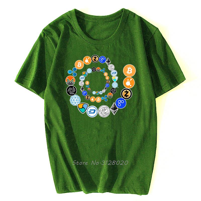 Bitcoin Shirt Cryptocurrency Crypto Miner Bitcoin BTC Crypto Design TShirt Men Bitcoin Coin T Shirt Cotton Tees Streetwear