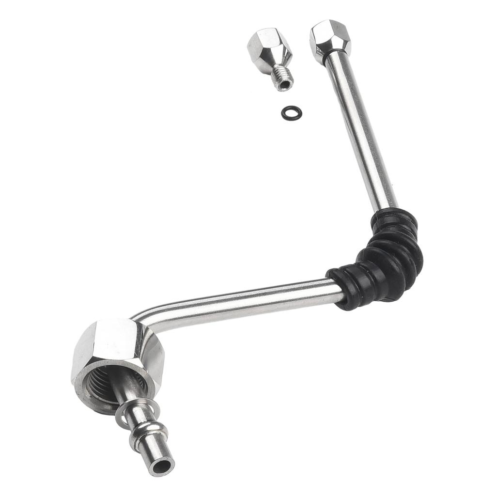 Steam Wand Parts for EC680 Coffee Machine Stainless Steel with Rubber Elbow for Enhanced Milk Frothing Capability