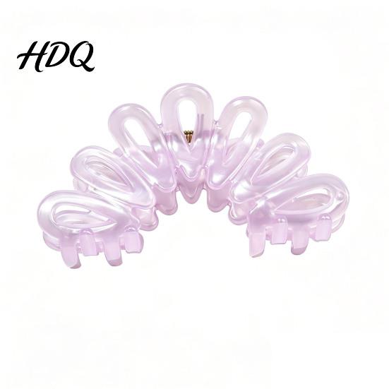 Hair Clip Back Head Shark Clip Large Hollow Petal Shape Claw Bun