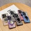 Plating Shockproof Stand Ring Mirror Phone Case For Infinix Hot 40 Pro 30 30i 40i 50i 10S NFC 10 Lite 9 Play Glitter Soft Cover