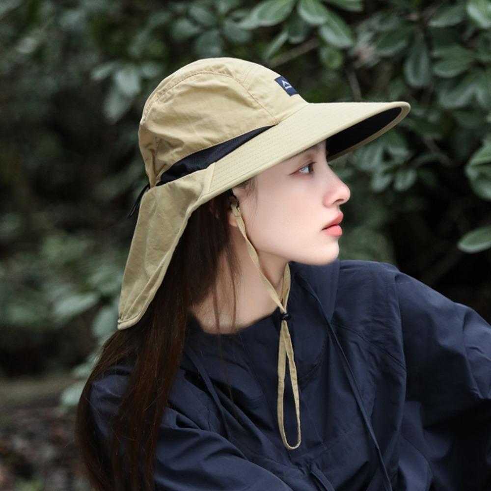 Cappello a Secchiello con Ampia Tesa Protezione UV Unisex con Cordino Antivento Regolabile per Campeggio all'Aperto Pesca Ciclismo Escursionismo Leggero Sole