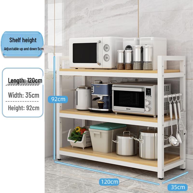 Beifu Bodenstehendes 3-stöckiges Küchenregal