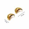 Elegant Crescent Moon Stainless Steel Earrings: Fashionable, Trendy Personalized Ear Studs with a High-End Feel.