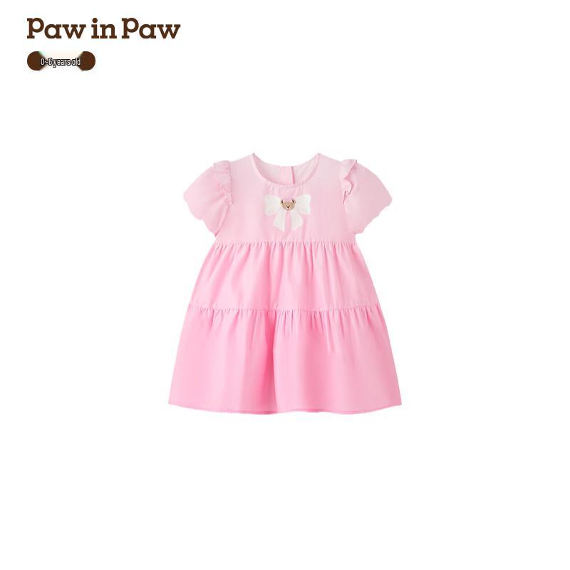 PawinPaw Cartoon Bear Baby Girl Sweet Dress 100