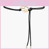 French Retro Metal Buckle Waist Band With Ties For Elegant Dresses In Summer 2026 Collection