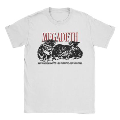 Heavy Metal Megadeths Herren T-Shirt Vintage T-Shirts Kurzarm Rundhals T-Shirts 100% Baumwolle Sommerkleidung