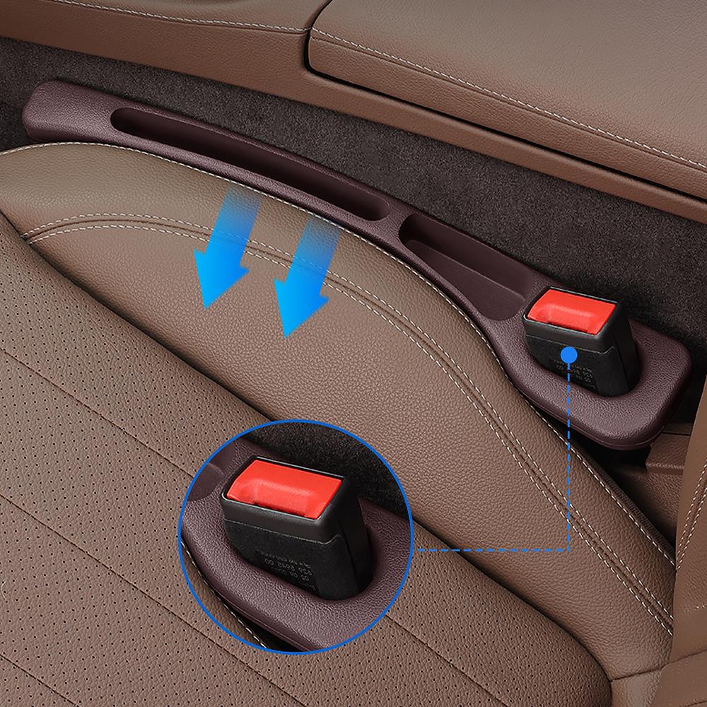 2PCS Car Seat Gap Filler Organizer Between Interior Accessories For Jaguar XF F-Type S-Type Super V8 Vanden Plas X-Type XF XFR SS1