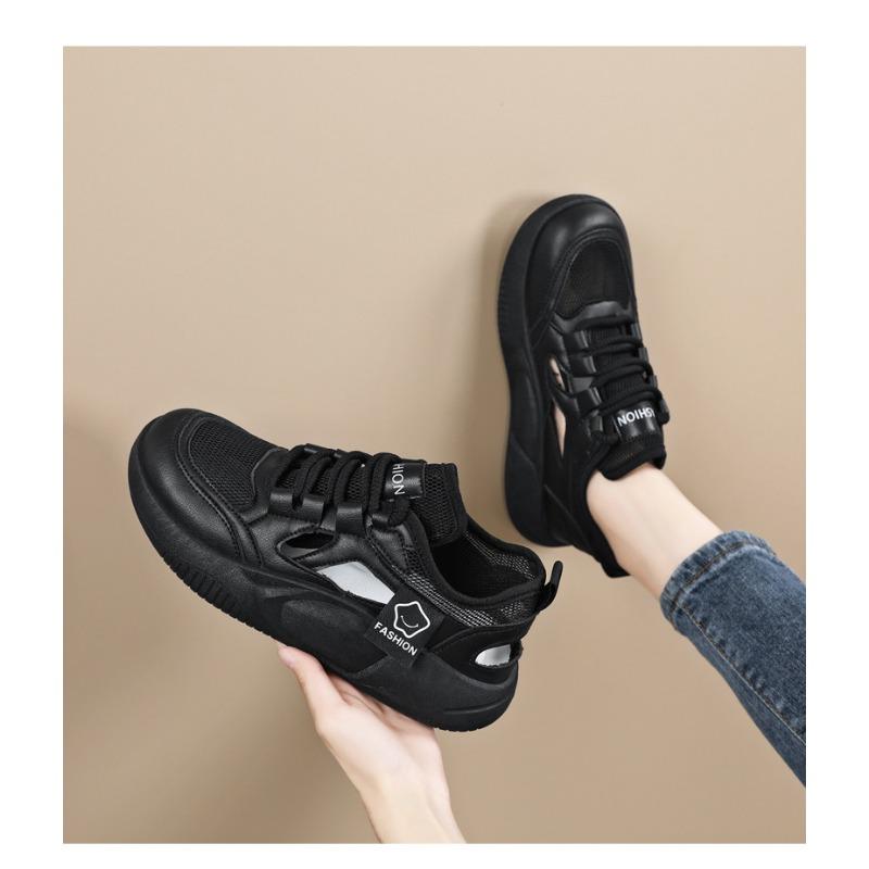 Woman's Breathable Hollow-out Sneakers Lightweight Casual Shoes Fashionable Open-toe Footwear Summer Daily Wear