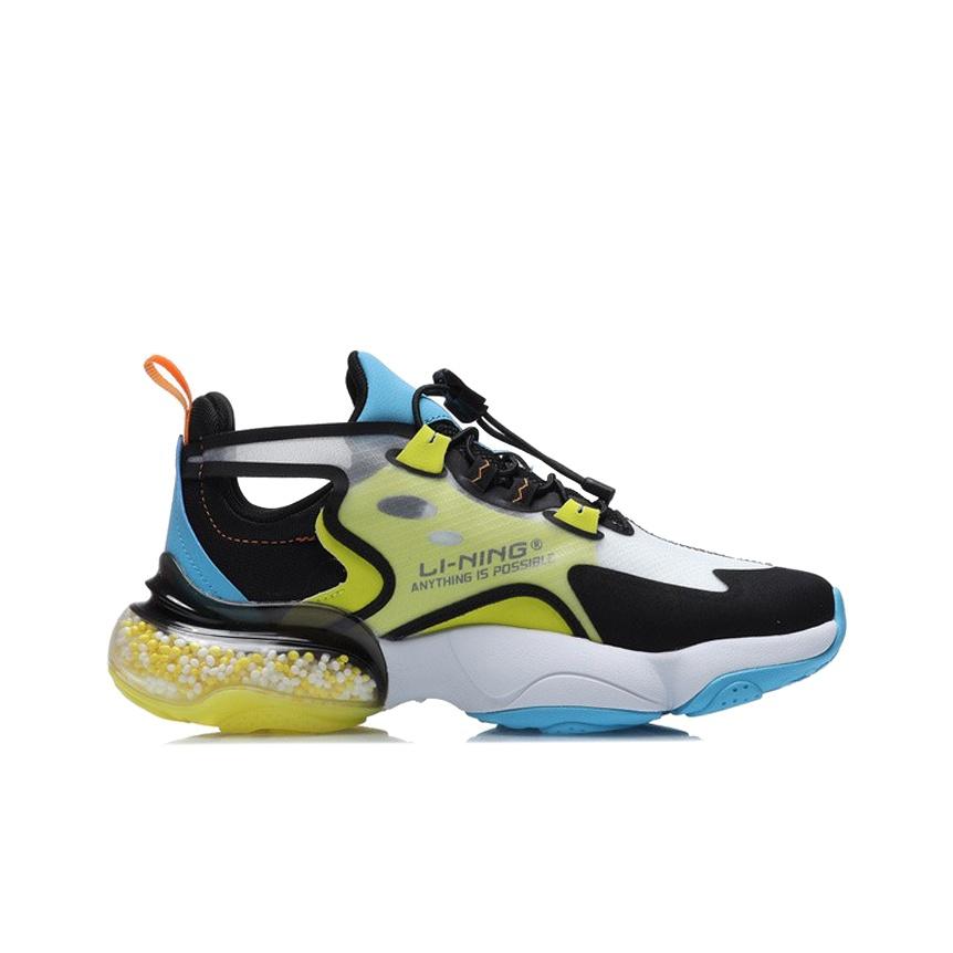 Li Ning Kids Half Palm Air Cushion Non-Slip Shock Absorbing Wear-Resistant Breathable Lightweight Low-Top Running Shoes Kids Running Shoes YKCR052-3
