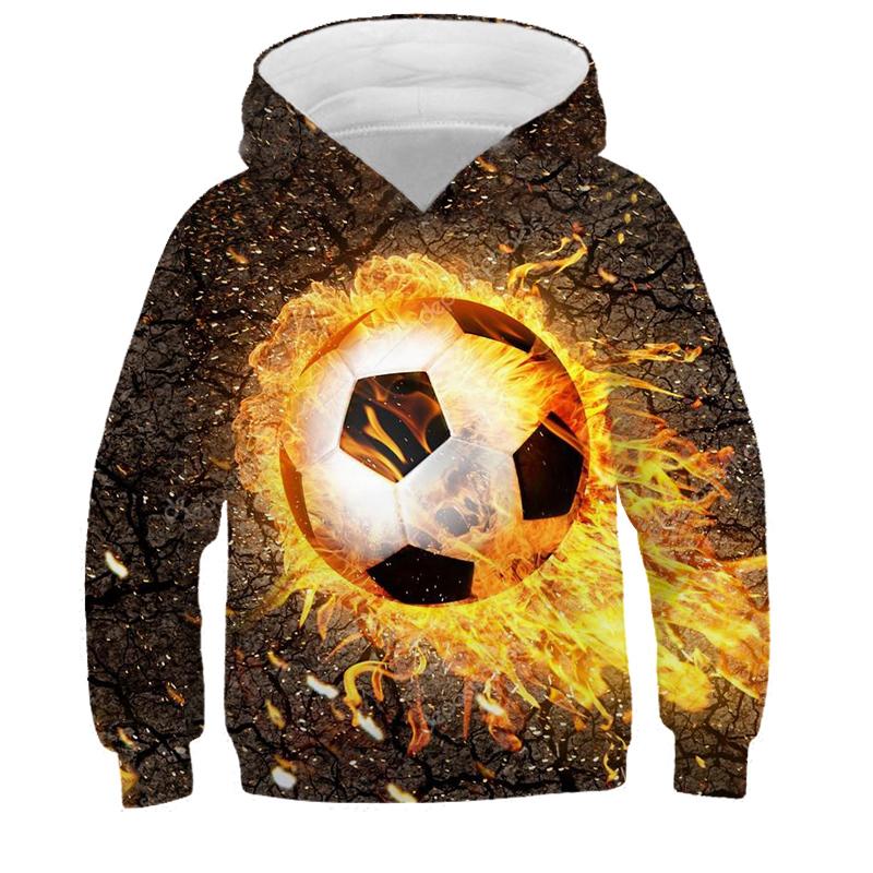 Hoodies 3d Print Football Nets Sweatshirts Boys Girls Unisex Hooded Fashion Sweatshirts Kids Long Sleeves Clothes Coat
