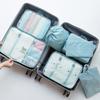 Twill Seven Piece Clothes Organizer Packing Bag Travel Luggage Clothing and Underwear Storage Bag