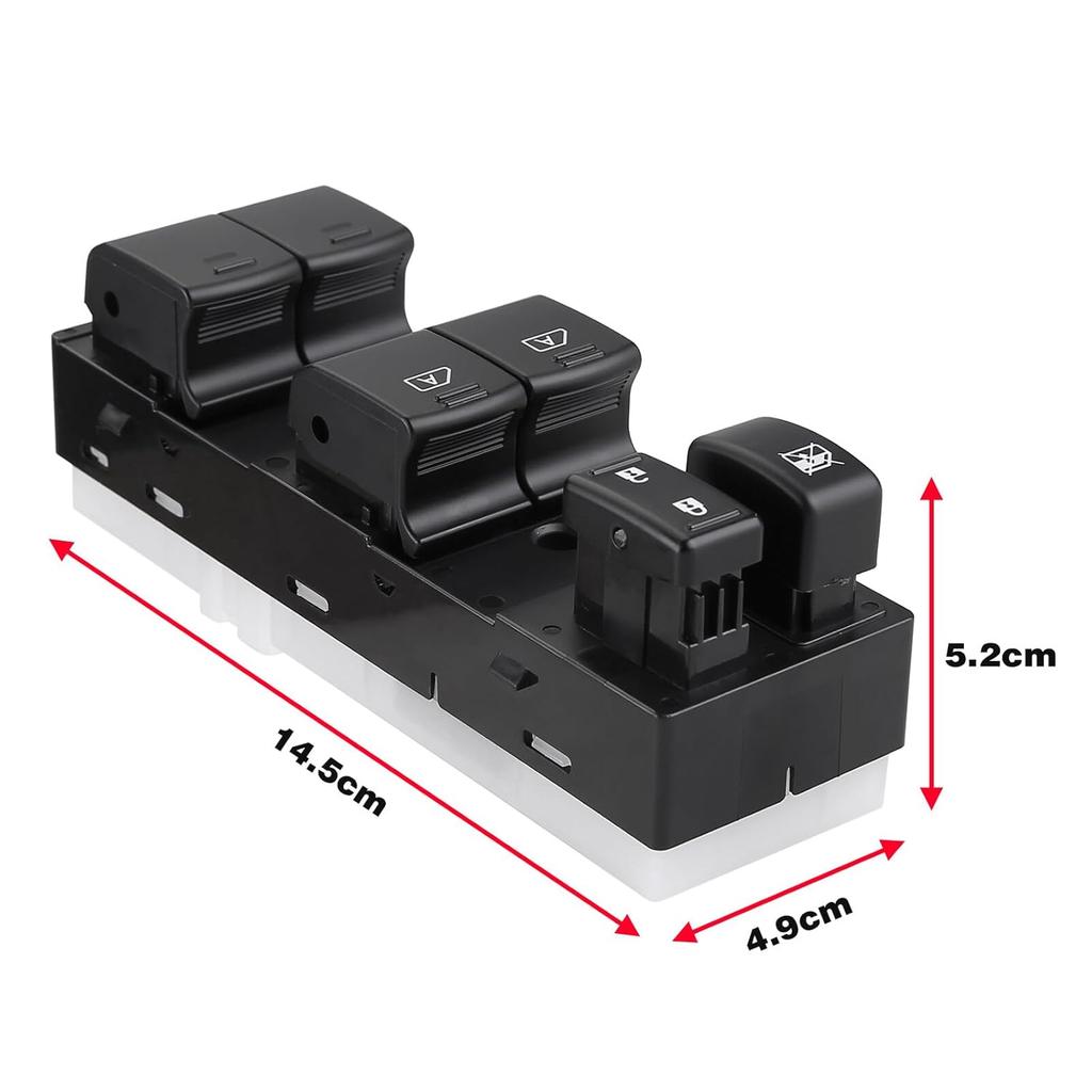 Power Window Master Switch Front Left Driver Side Power Door Lock Window Switch Compatible with 2009-2017 Infiniti G37 FX35 FX37 FX50 QX70 Main Power