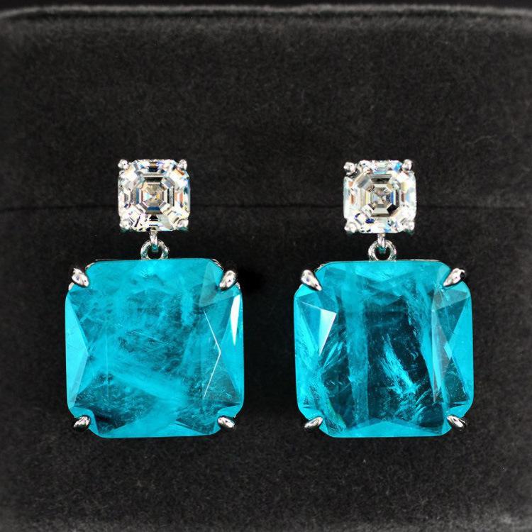 Windmädchen Ohrringe Schlichte Zurückhaltende Luxus Alleskönner Ohrringe Heiße Paraiba Ohrringe