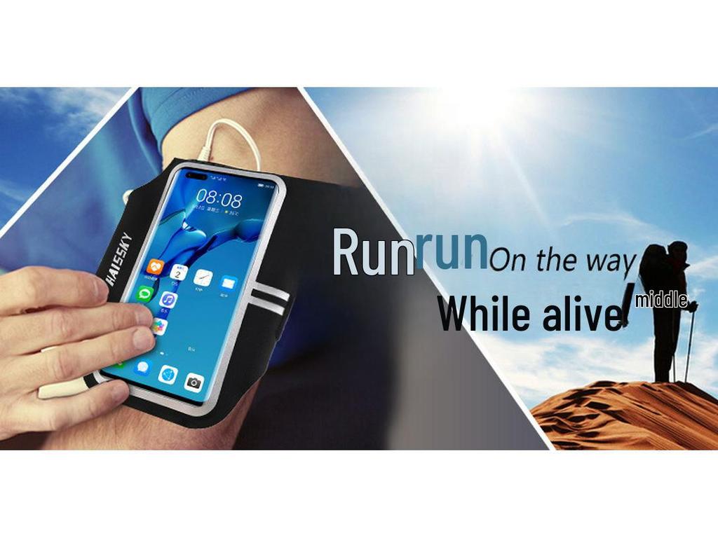 Unisex Outdoor Sports Running Arm Bag for 6.8 Inch Mobile Phones