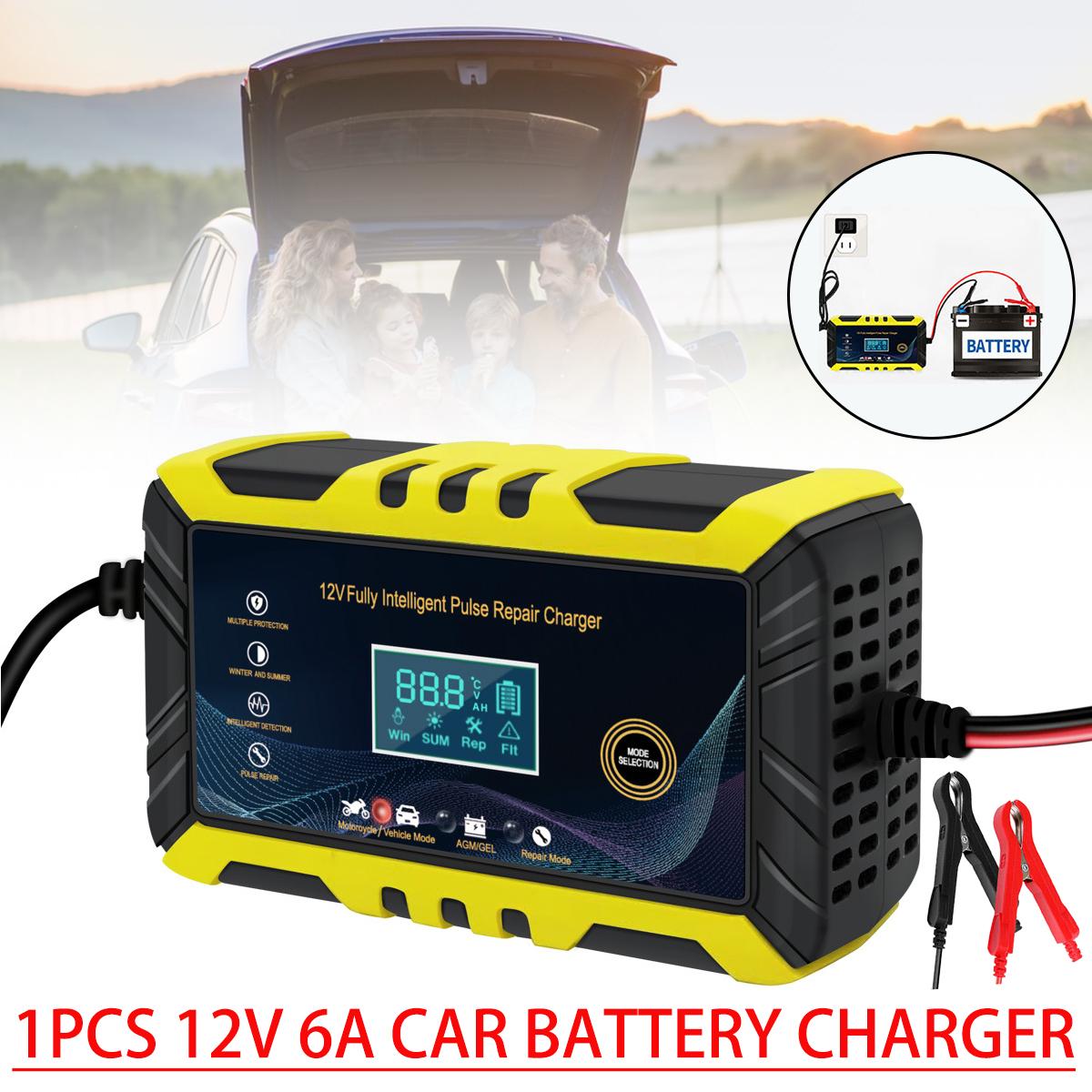 

PDTO 12V 6A Автомобильное зарядное устройство для обслуживания авто Trickle RV для грузовика, мотоцикла, квадроцикла
