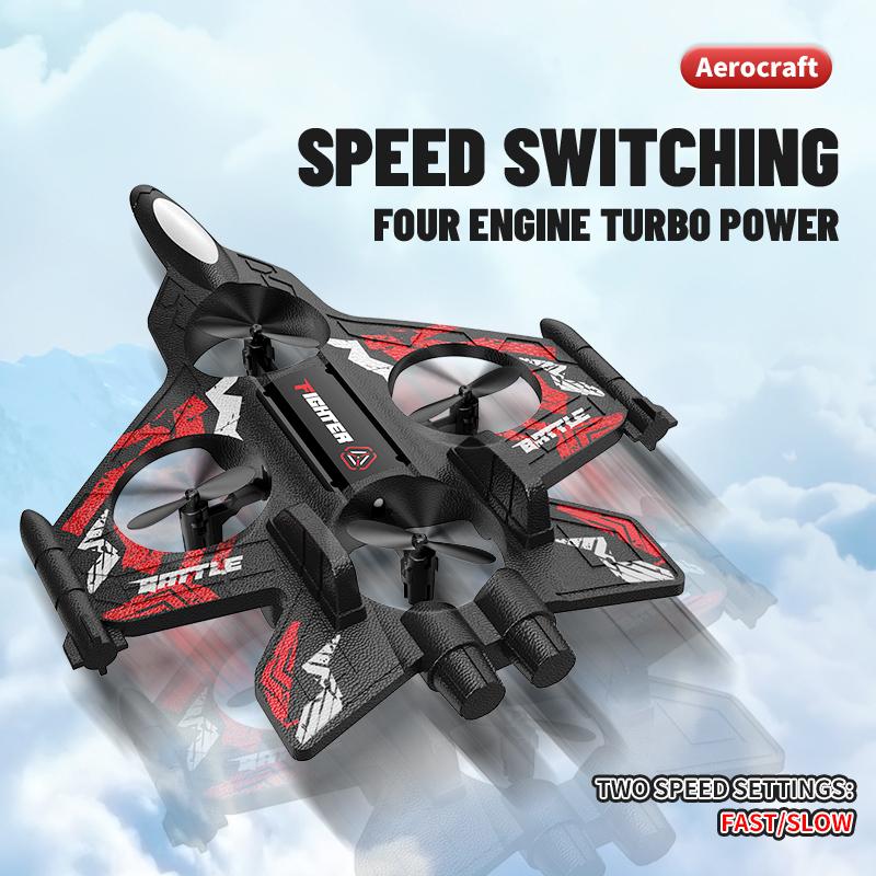 RC Plane 2.4G EPP Foam Remote Control Airplane Drone Kid-Friendly Hobby Fighter Jet Glider Toy for Boys Girls Birthday Gift