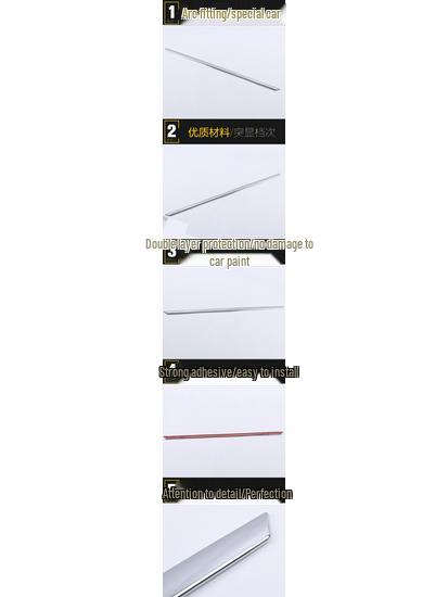 Kratzfester dekorativer Aufkleber für 16 A4L Heckklappenverkleidung