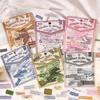 ZABC Retro English Word Strips: Whispers In the Gaps Sticker Pack - 50 Collage Sheets