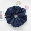 Silk Hair Tie Women 9.5cm Wide Satin Scrunchie With Soft Filling High Elasticity Handmade