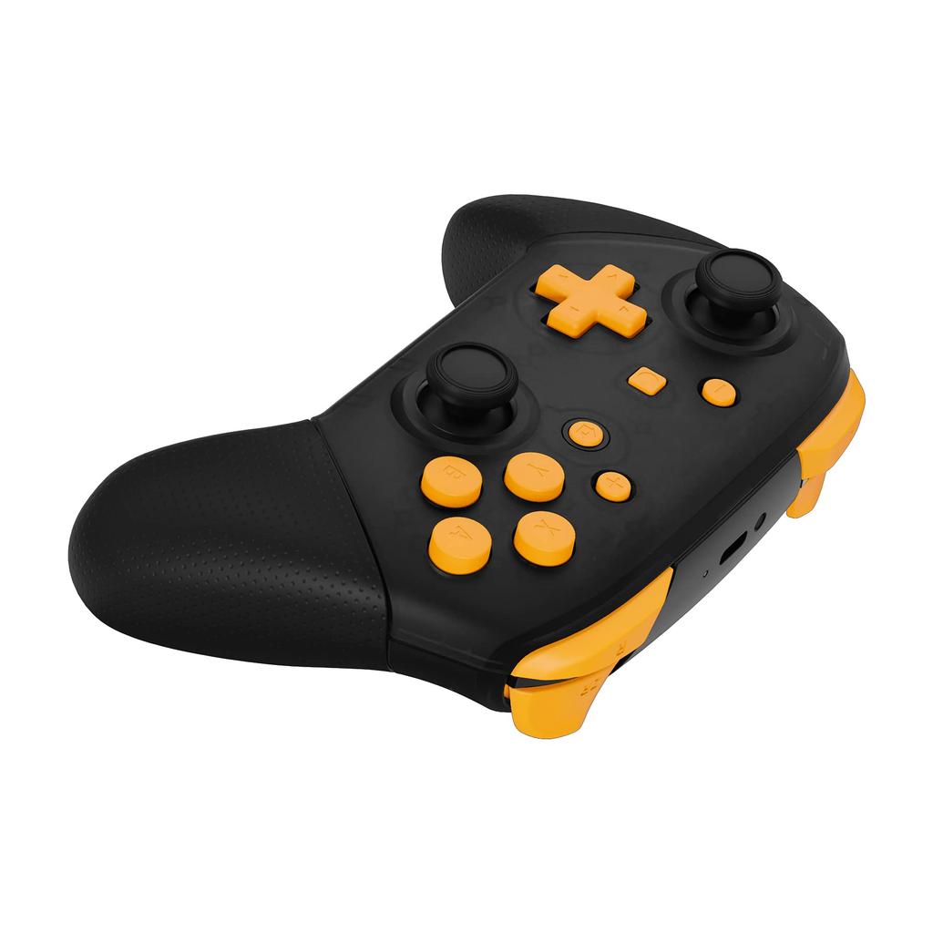 Full Set Buttons for eXtremeRate Switch Pro ABXY ZR ZL L R Buttons for Pro Controller Switch Controller Not Included Controller, D-pad - [Yellow]