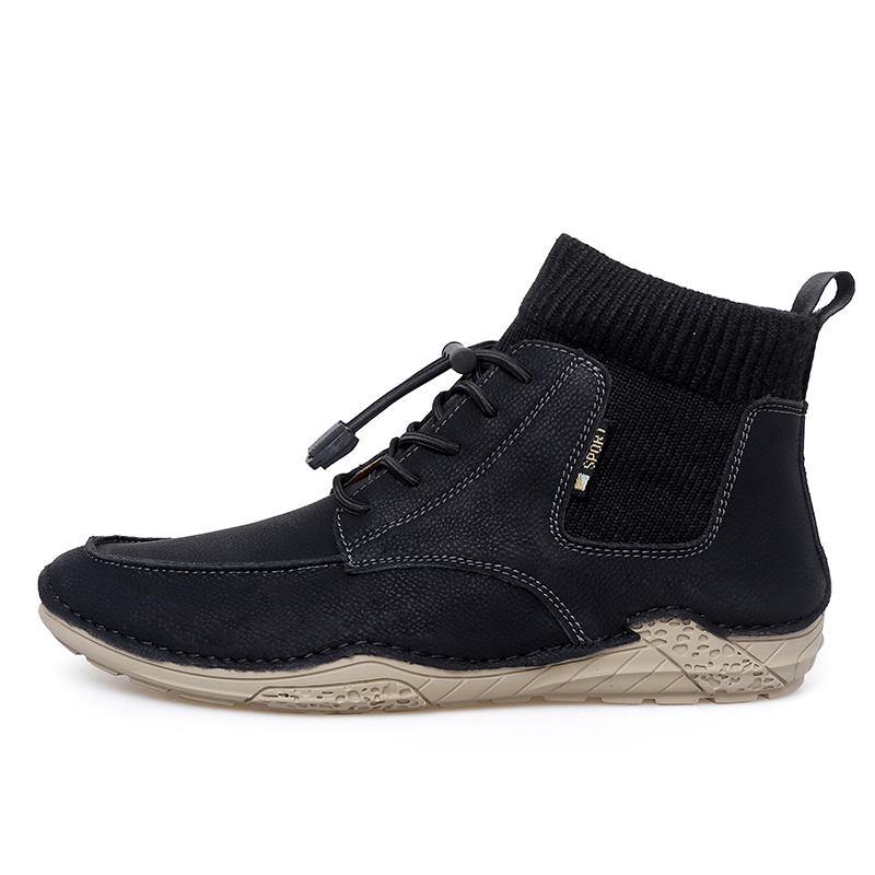 

Fashion Man New Trend Western Cowboy Boots Men s Classic Round Toe Chelsea Shoes Ankle Gents Shoes for Men Casual Retro Stylish Boots 38 чёрный