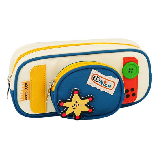 Cute Pencil Case Cartoon Cat Pencil Pouch Large Capacity Stationery Organizer for Middle School And Elementary School