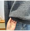 Women's Lace Off-The-Shoulder Long-Sleeve Knit Sweater Coat - Faux Two-Piece Design for Autumn/Winter