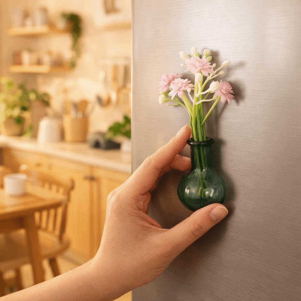 Exquisite Mini Vase Magnets 3D Refrigerator Magnets Cute Magnetic Vase Sticker  Home