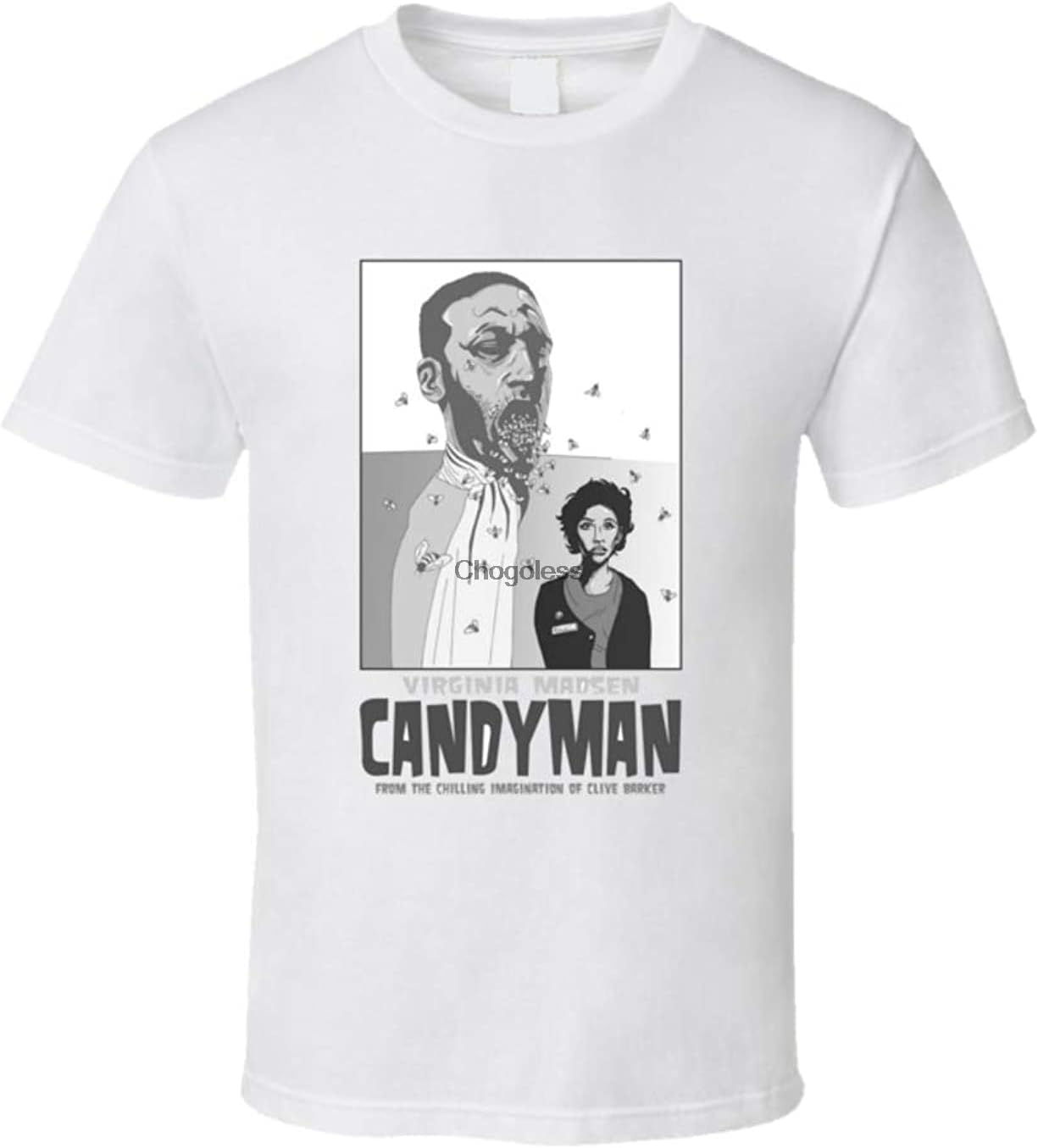 Candyman Cult Horror Movie Black T Shirt L White L